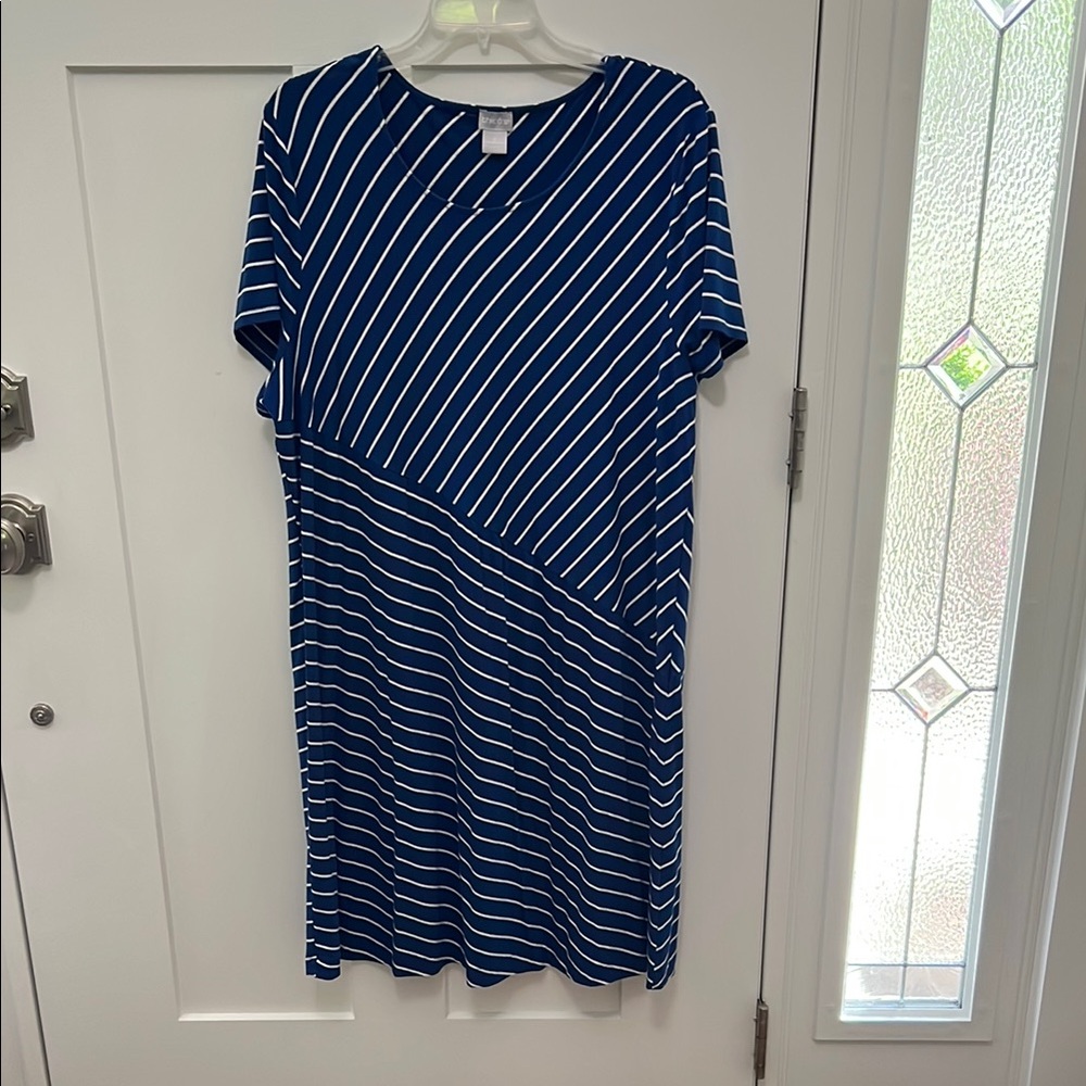 Chico’s Blue Striped Dress
